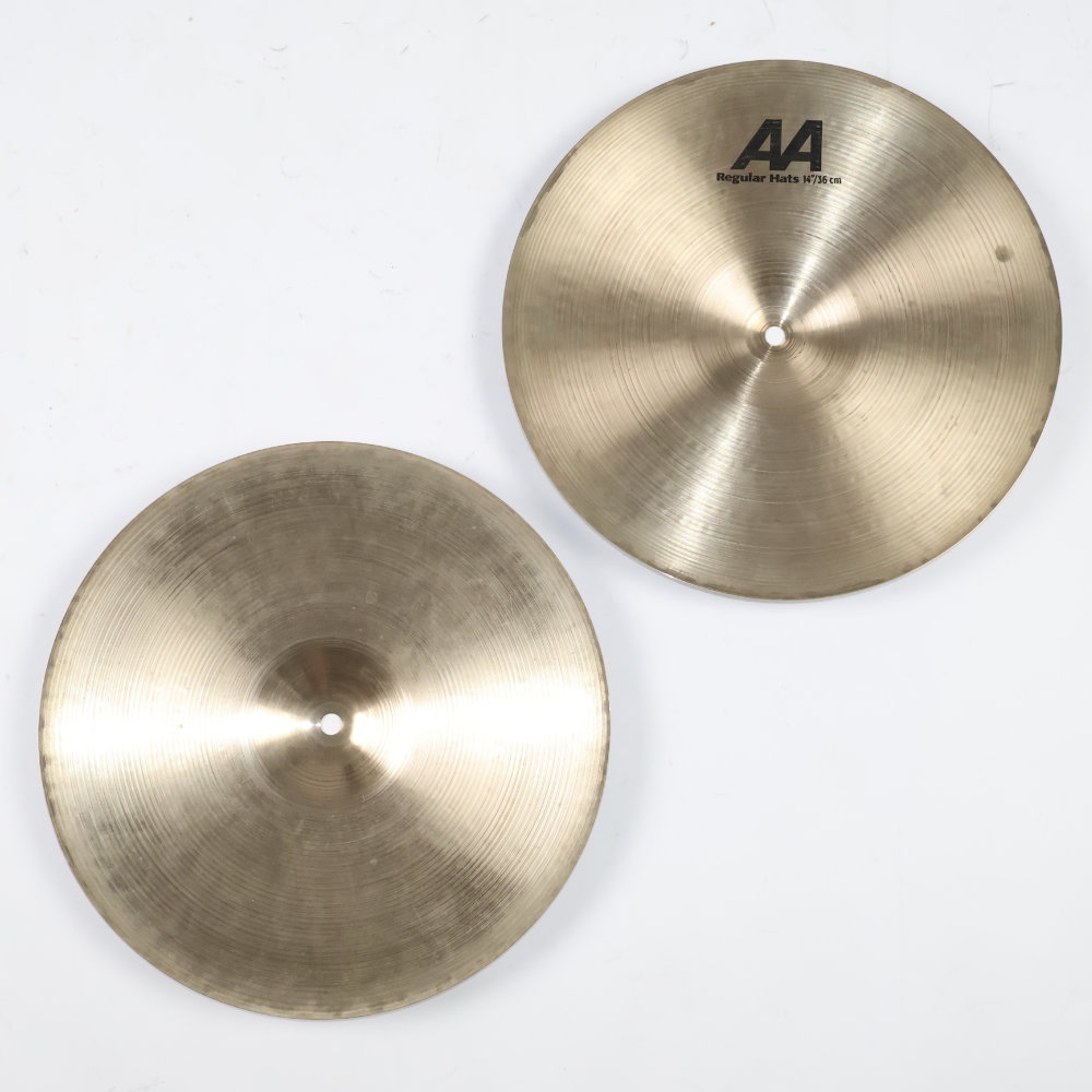 【中古】ハイハットシンバル ペア セイビアン SABIAN AA REGULAR HATS Pair 14インチ ペア 裏面