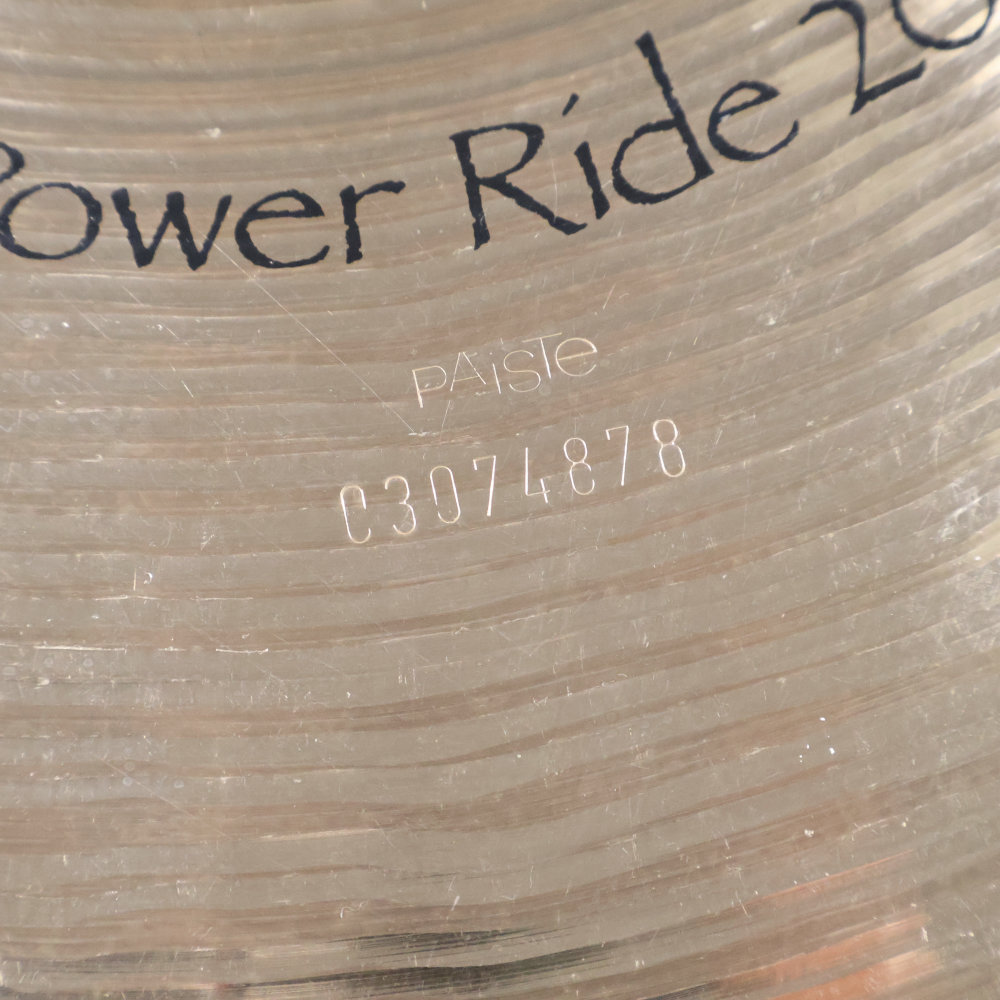 【中古】 ライドシンバル パイステ PAISTE Signature Power Ride 20インチ アップ