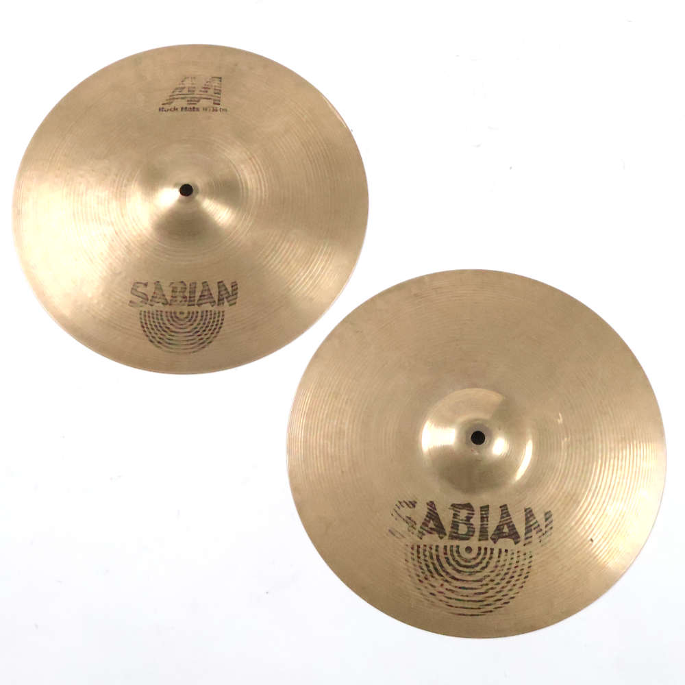 【中古】ハイハットシンバル ペア セイビアン SABIAN AA ROCK HAT（TOP） LIGHT HAT（BOTTOM ） Pair 14インチ