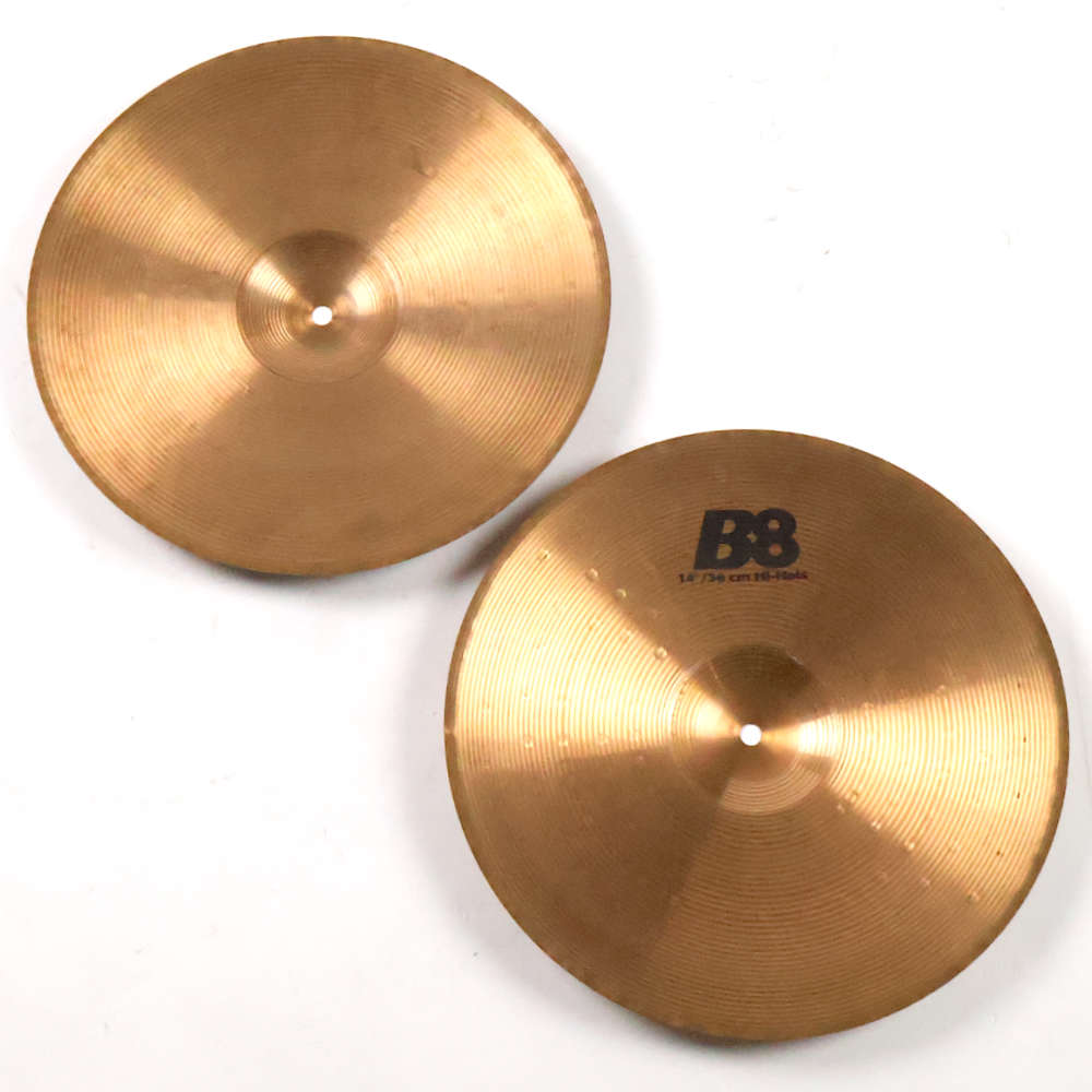 【中古】 ハイハットシンバル セイビアン SABIAN B8 HI-HATS 14インチ ペア 裏面