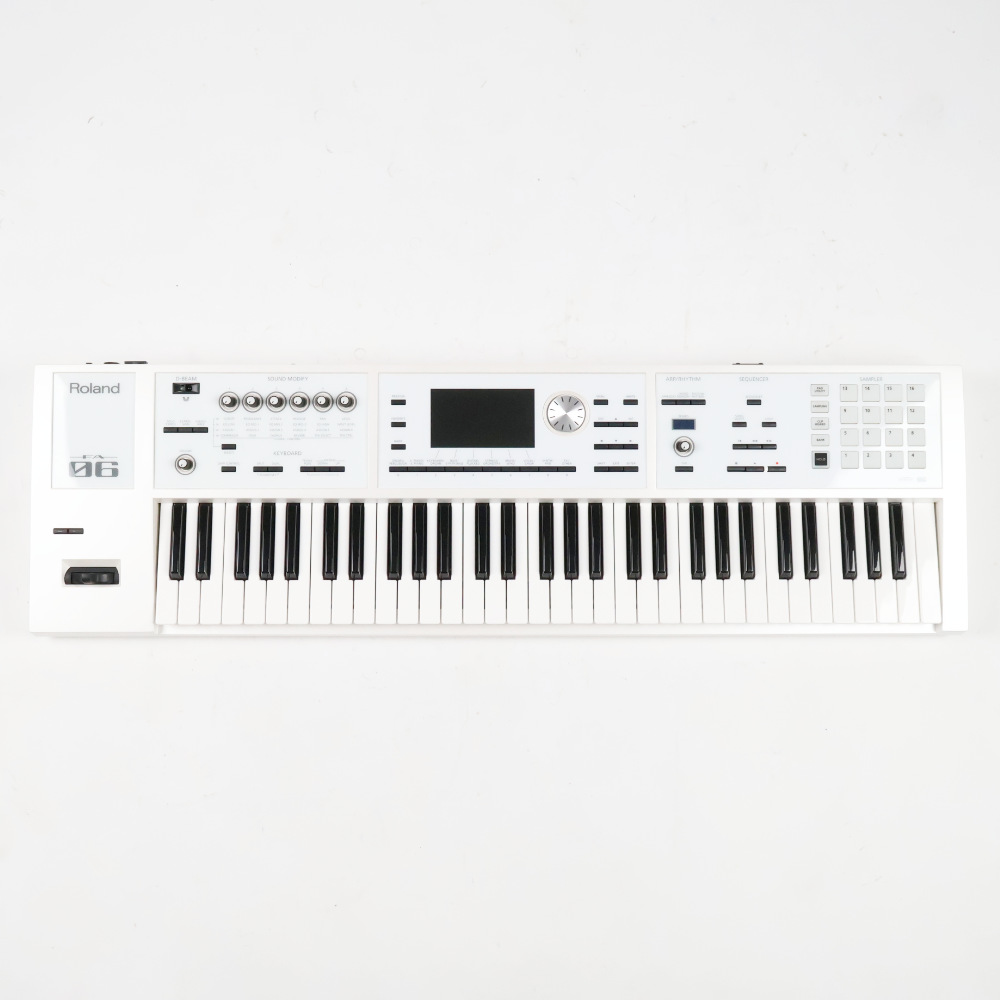 【中古】 ROLAND ローランド FA-06-SC Music Workstation シンセサイザー 限定ホワイトカラー 本体画像