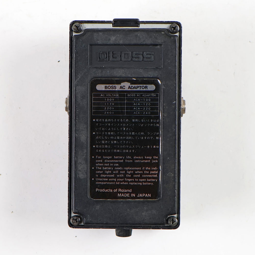 【中古】 ヘビーメタル エフェクター BOSS HM-2 Heavy Metal Made in Japan ディストーション ギターエフェクター 裏面