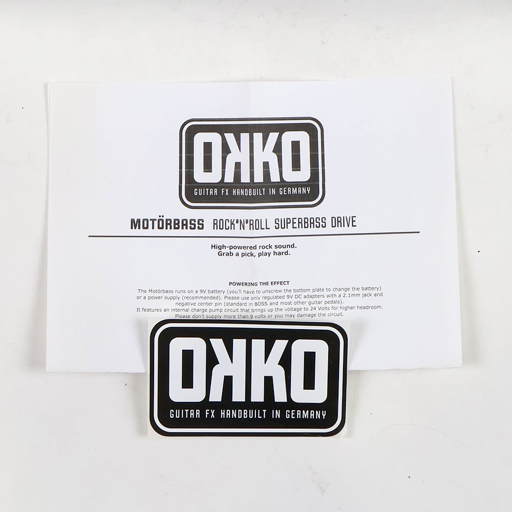 【中古】 ベース用ディストーション OKKO MOTOR BASS 付属品