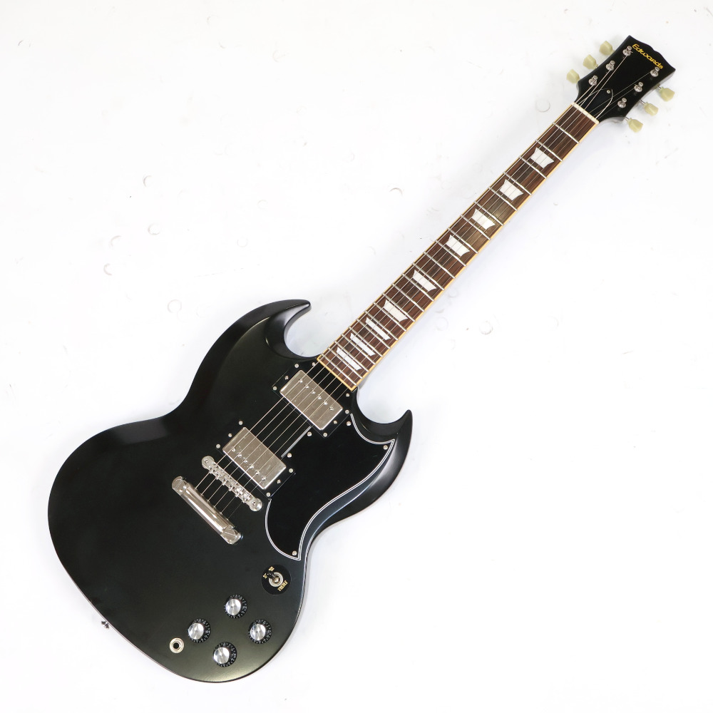 【中古】 エレキギター EDWARDS by ESP E-SG-85LT Ebony(Black) エドワーズ SGタイプ Seymour Duncan JB&59ピックアップ搭載 詳細画像