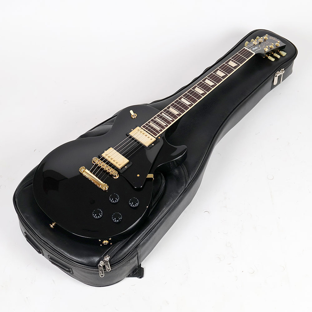 【中古】 エレキギター Gibson Exclusive Les Paul Studio with Gold Hardware Ebony 2025年製 ギブソン レスポールスタジオ ゴールドパーツ ネックバインディング スタンダードインレイ