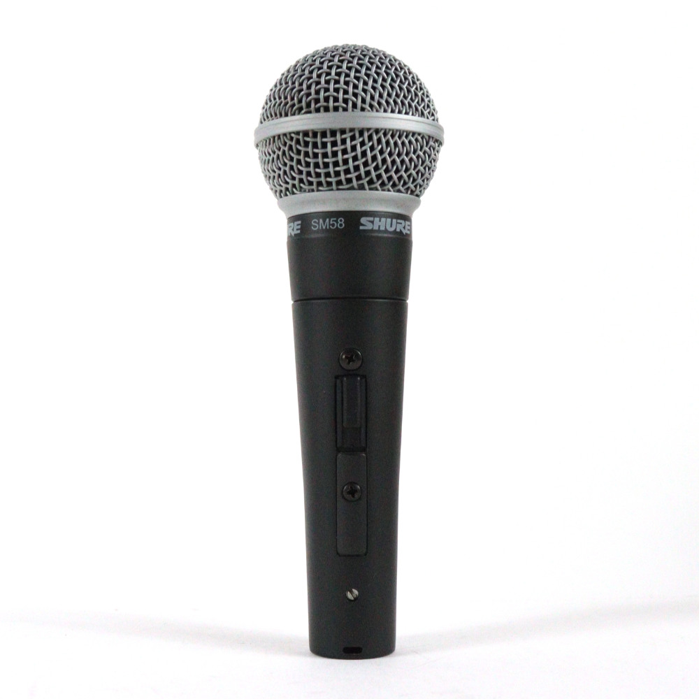 【中古】 マイク ダイナミックマイク SHURE SM58SE スイッチ付き  シュアー 58 ゴッパ シュア フロント画像