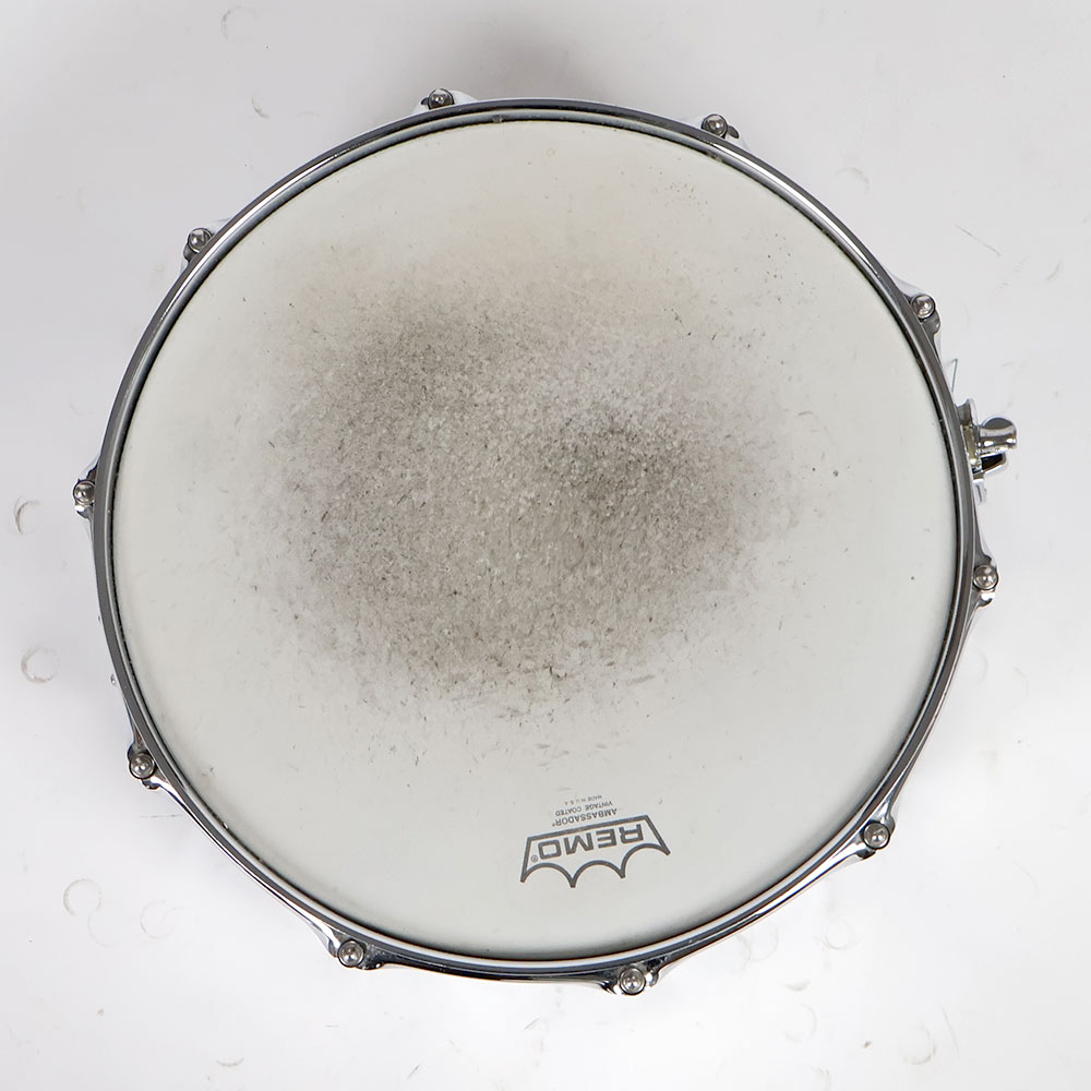 【中古】スネアドラム パール Pearl SensiTone Custom Alloy Elite STAINLESS STEEL 14x5 スティールシェル 打面