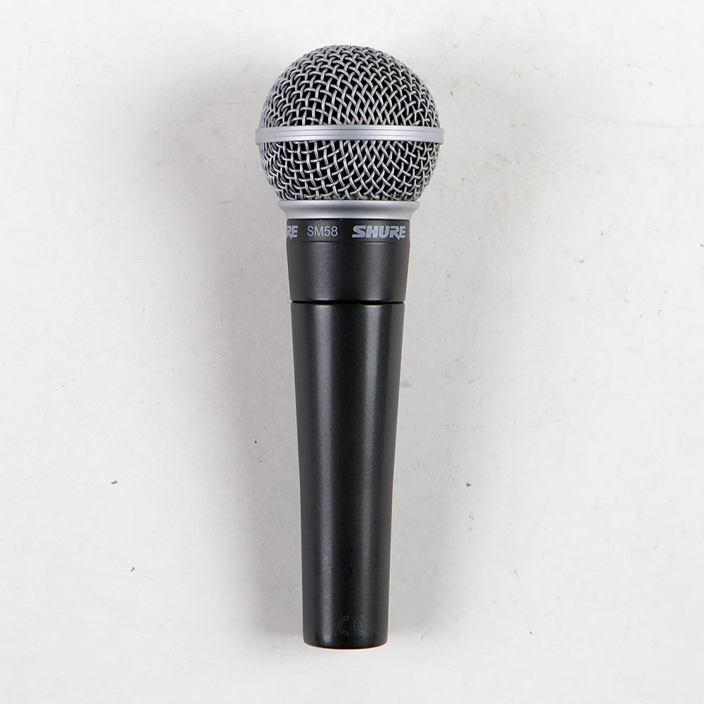 【中古】 マイク ダイナミックマイク SHURE SM58SE スイッチ付き シュアー 58 ゴッパ シュア 正面
