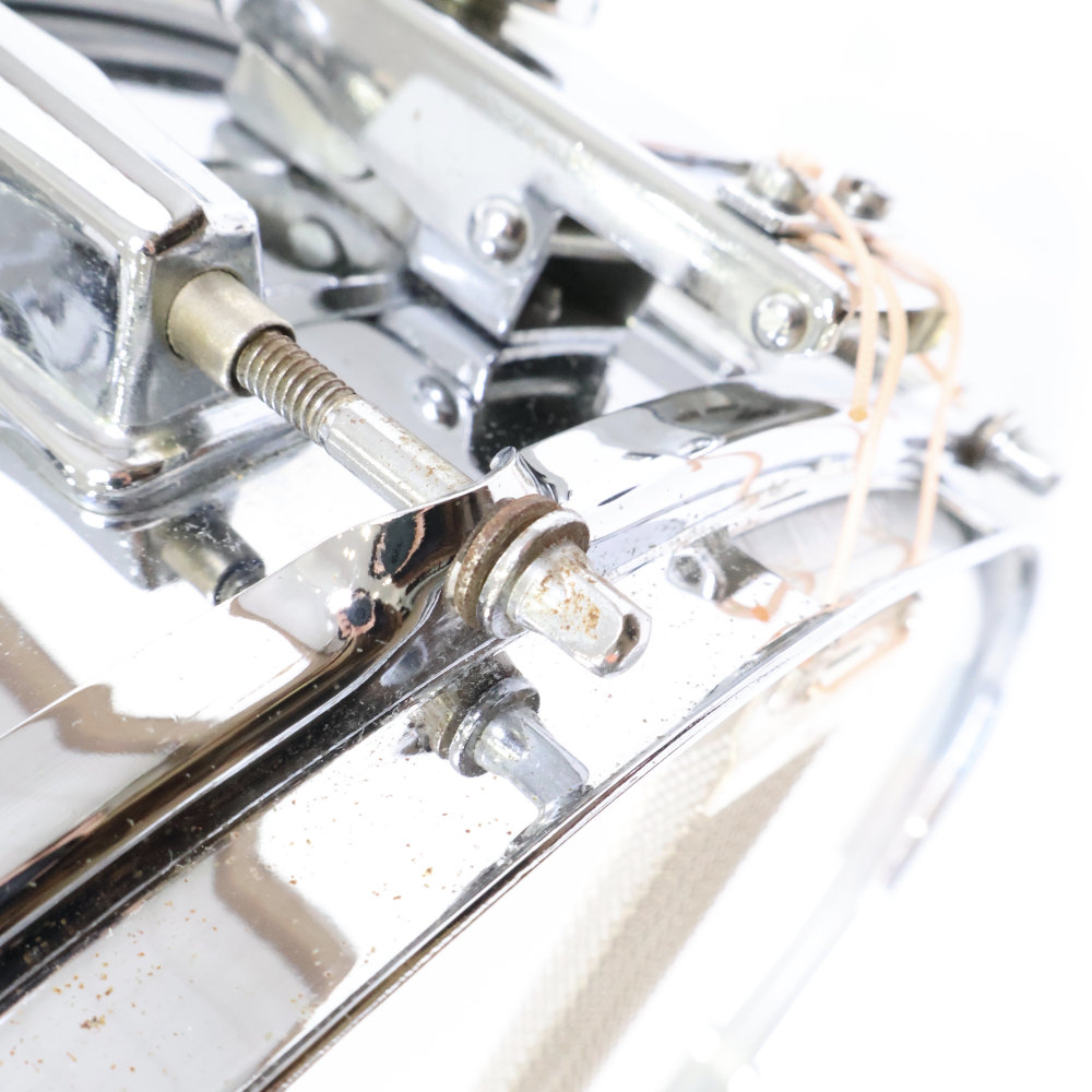 【中古】 スネアドラム パール Pearl No.4614 Steel shell 14x5.5 Made in Japan アップ