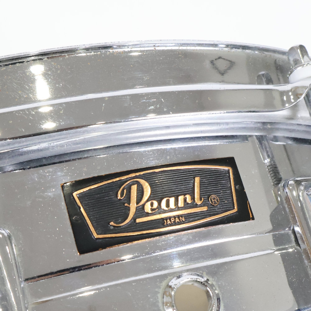 【中古】 スネアドラム パール Pearl No.4614 Steel shell 14x5.5 Made in Japan アップ