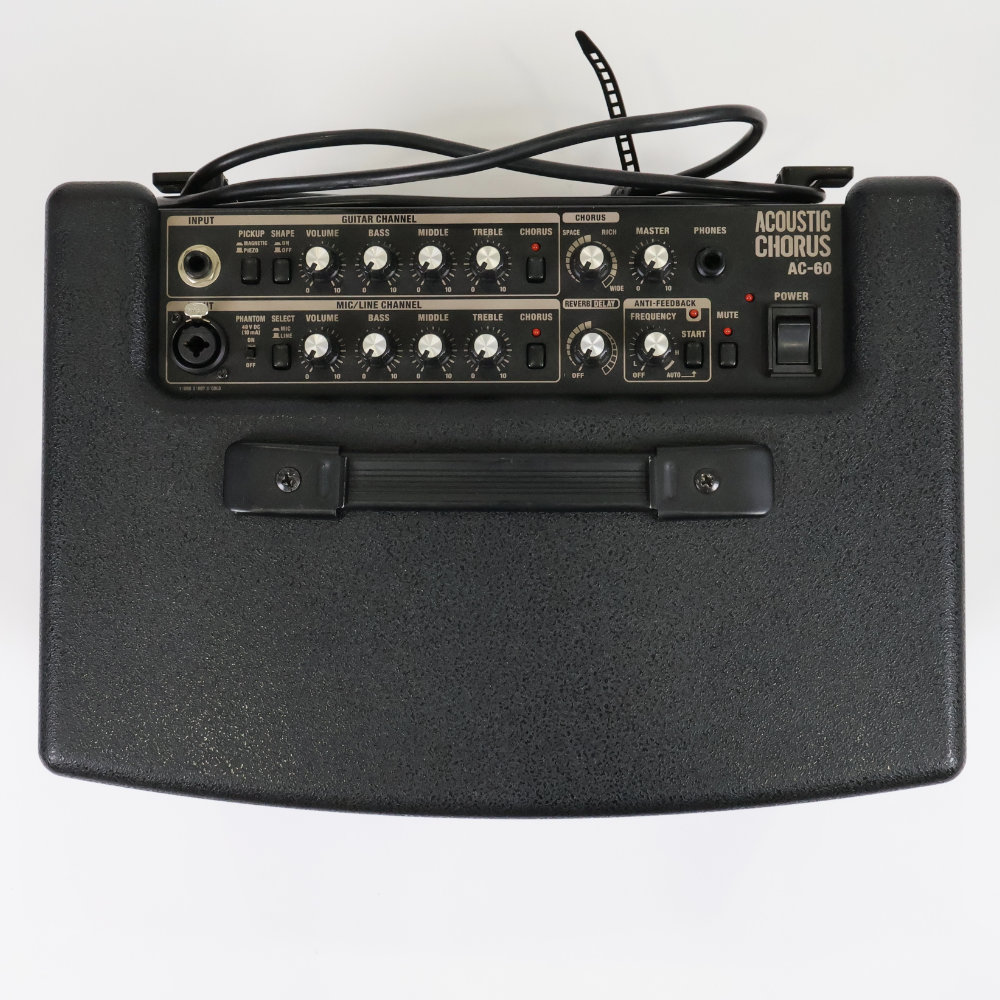【中古】 アコギアンプ ローランド ROLAND AC-60 アコースティックギター用アンプ アコギアンプ 上面