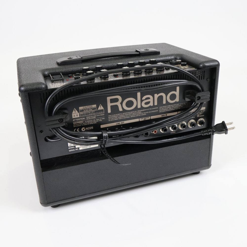 【中古】 アコギアンプ ローランド ROLAND AC-60 アコースティックギター用アンプ アコギアンプ 背面