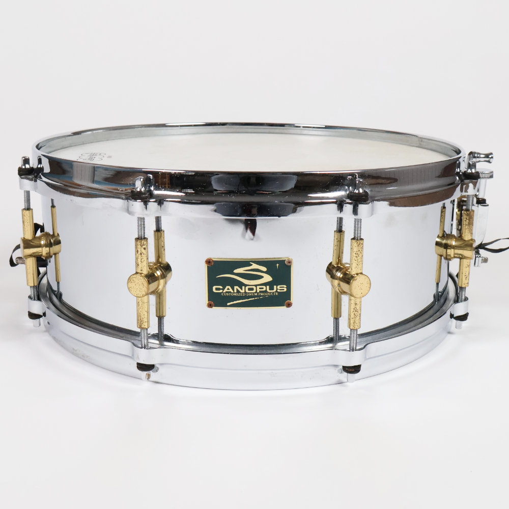 【中古】 スネアドラム カノウプス CANOPUS S-1450 Steel Snare Drum 14x5