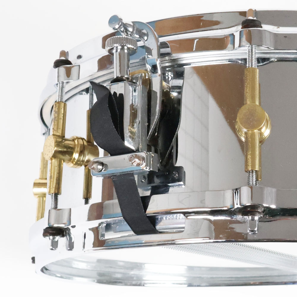 【中古】 スネアドラム カノウプス CANOPUS S-1450 Steel Snare Drum 14x5 ストレイナー 