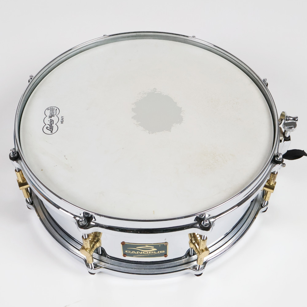 【中古】 スネアドラム カノウプス CANOPUS S-1450 Steel Snare Drum 14x5 本体画像