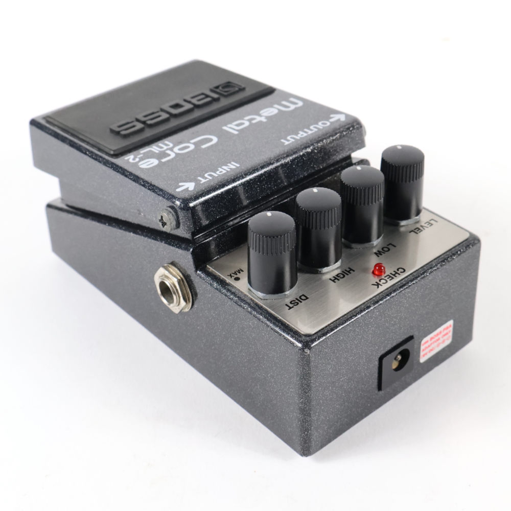 【中古】メタルコア エフェクター BOSS ML-2 Metal Core ハイゲイン ディストーション エフェクター リア斜めアングル画像