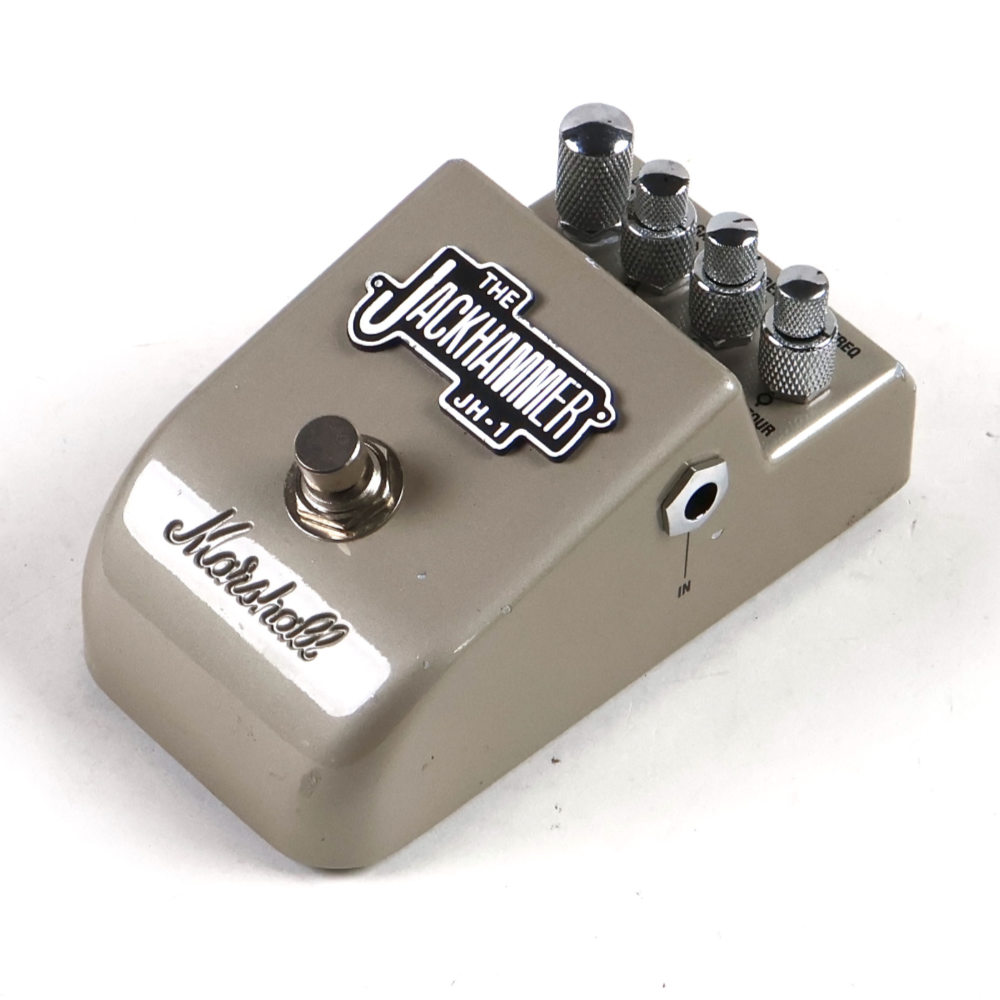 【中古】 オーバードライブ ディストーション エフェクター MARSHALL マーシャル JH-1 JACKHAMMER ギターエフェクター 斜めアングル画像