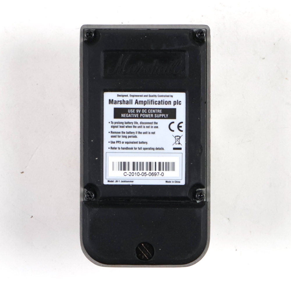 【中古】 オーバードライブ ディストーション エフェクター MARSHALL マーシャル JH-1 JACKHAMMER ギターエフェクター ボトム画像