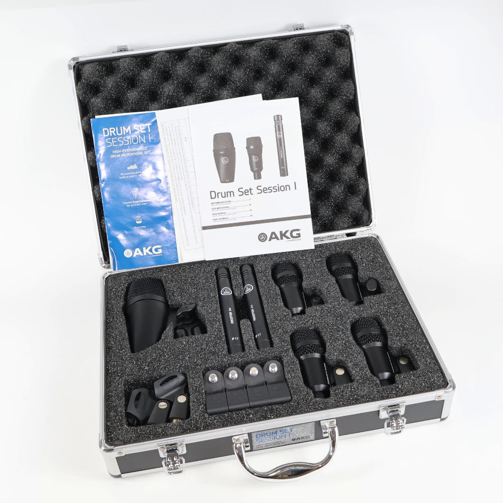 中古】 AKG DRUM SET SESSION I ドラム用マイク 7本セット([USED