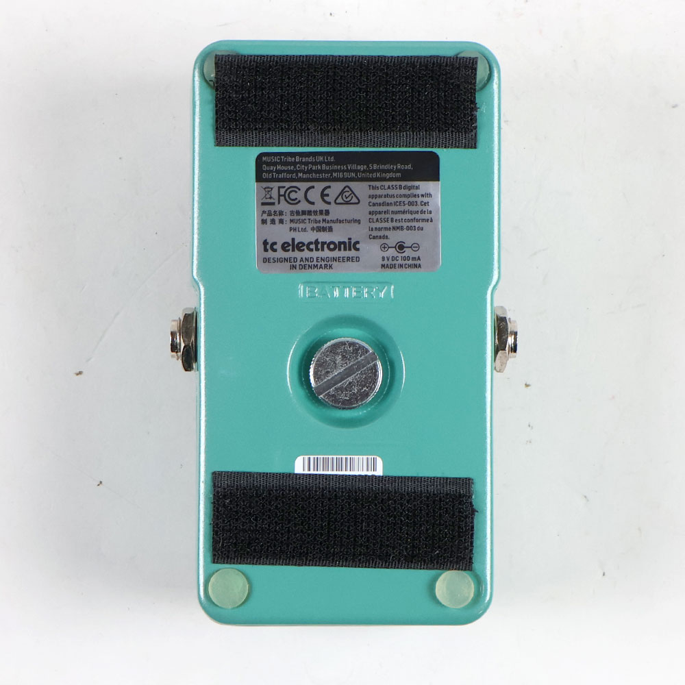 【中古】 コンプレッサー tc electronic HYPERGRAVITY COMPRESSOR ハイパーグラビティー ギターエフェクター 裏面