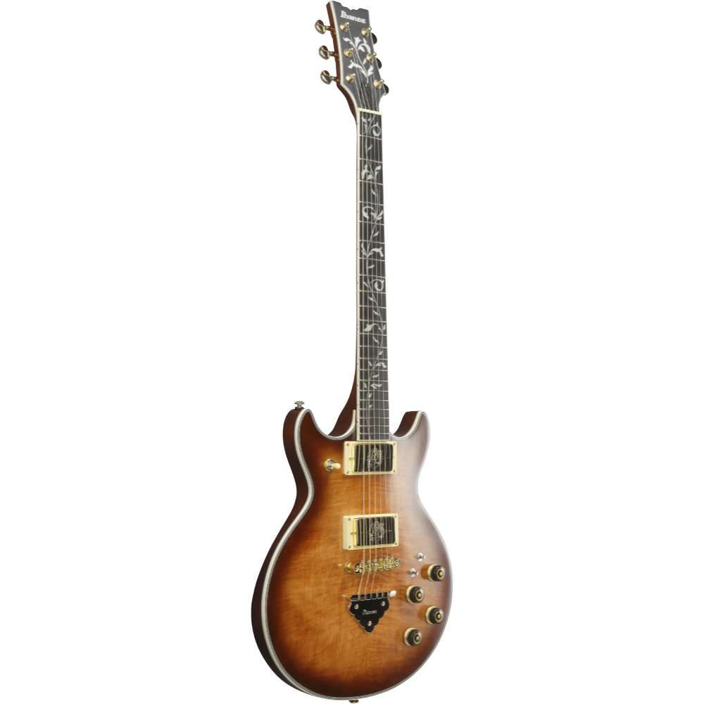 IBANEZ アイバニーズ AR625FMSP-CML ARTIST Series Caramel Burst Low Gloss エレキギター 斜めアングル画像