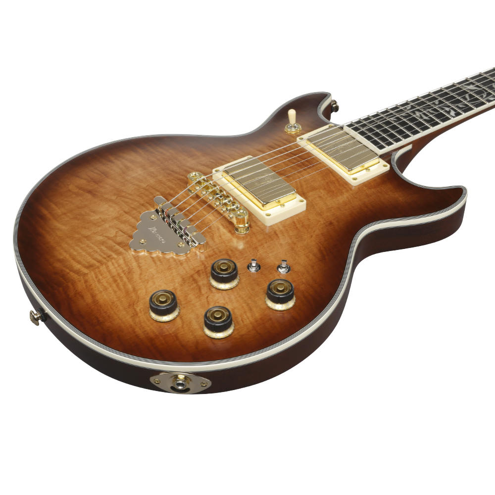 IBANEZ アイバニーズ AR625FMSP-CML ARTIST Series Caramel Burst Low Gloss エレキギター ボディ斜め画像