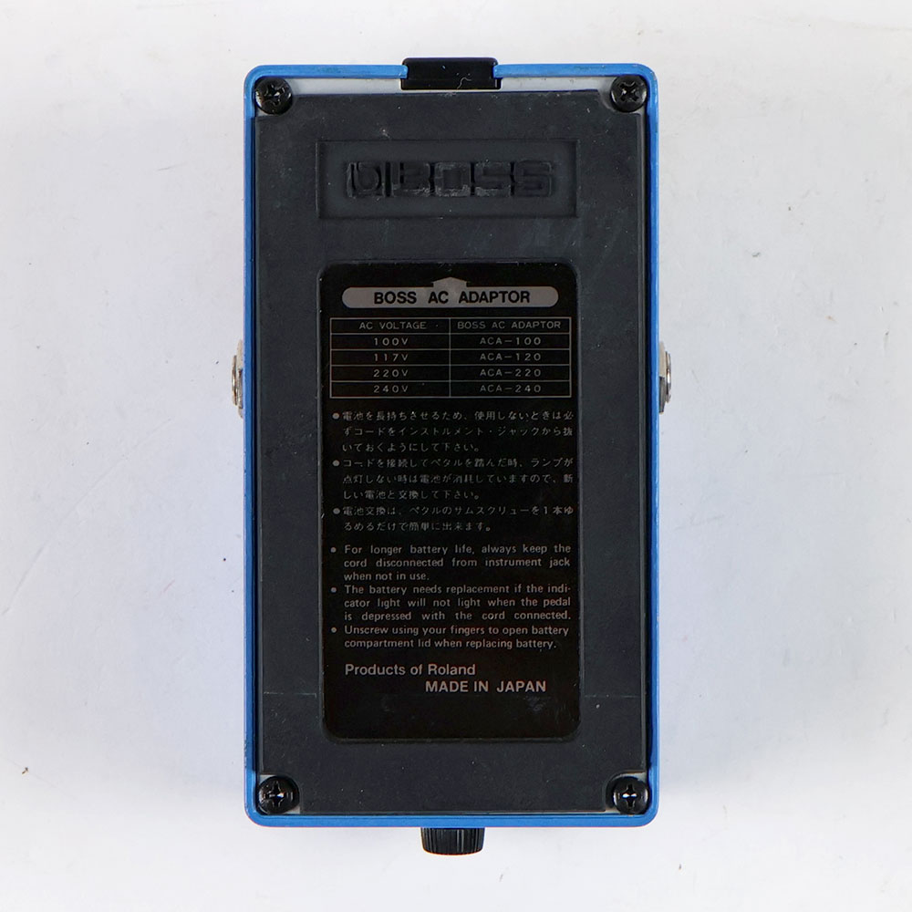 【中古】 コンプレッサー エフェクター BOSS CS-3 Compression Sustainer Made in Japan ギターエフェクター 裏面