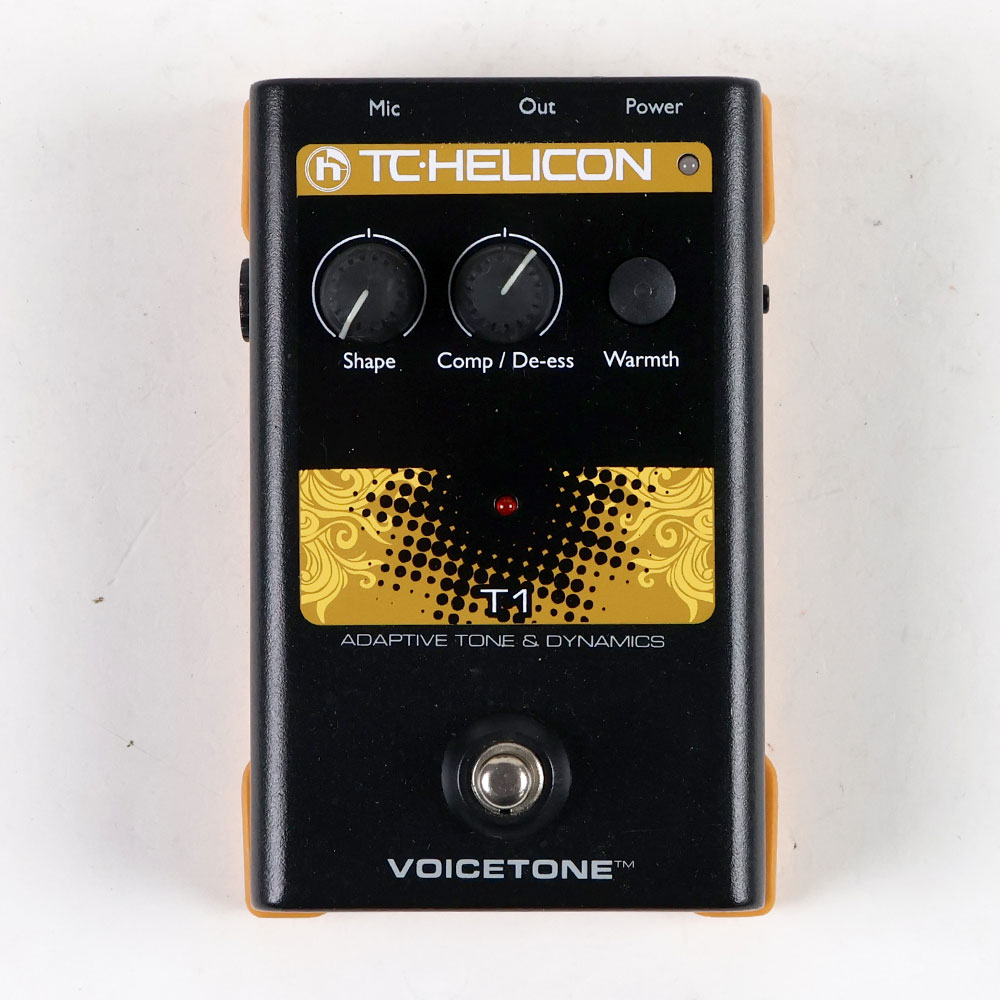 【中古】 TC-HELICON VoiceTone T1 ボーカル用エフェクター 正面