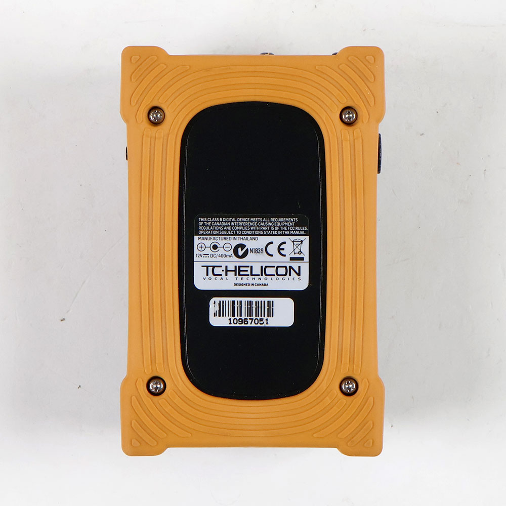 【中古】 TC-HELICON VoiceTone T1 ボーカル用エフェクター 裏面