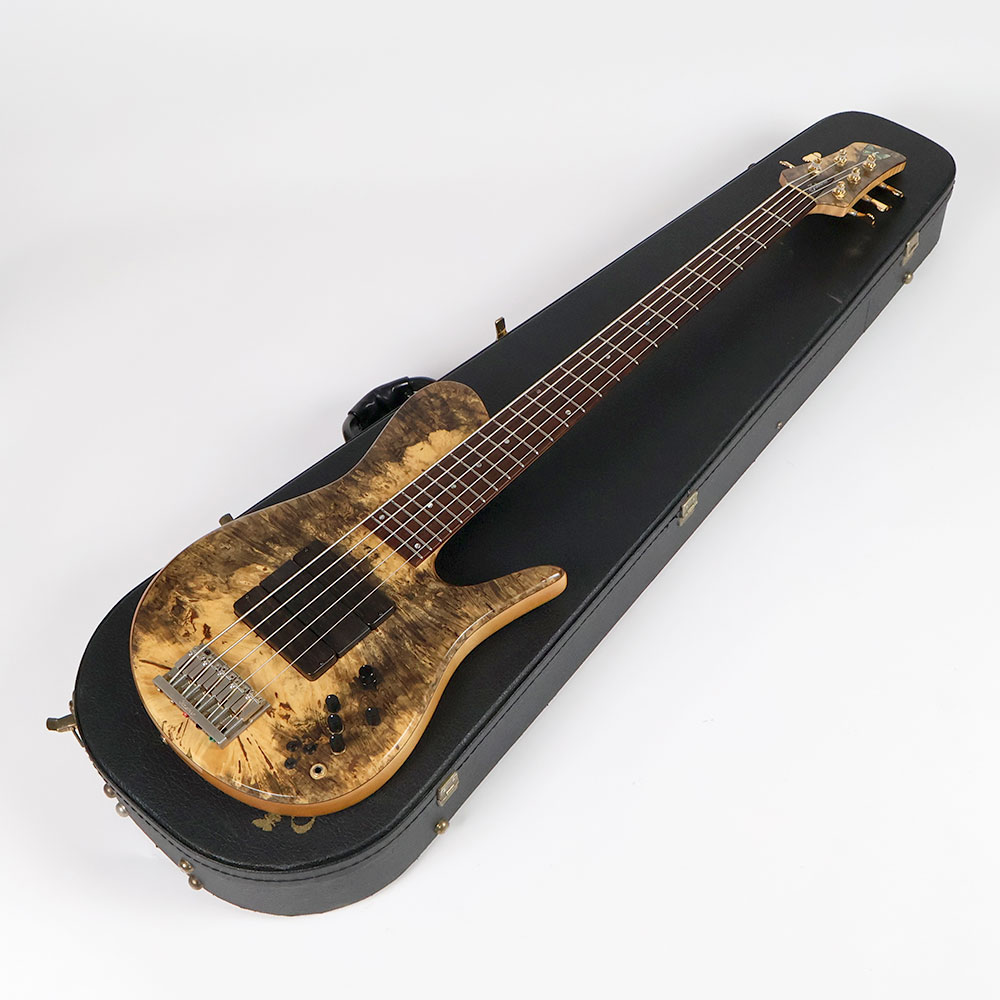 【中古】Fodera フォデラ Imperial Elite 5st Buckeye burl Top 2005年製 5弦エレキベース