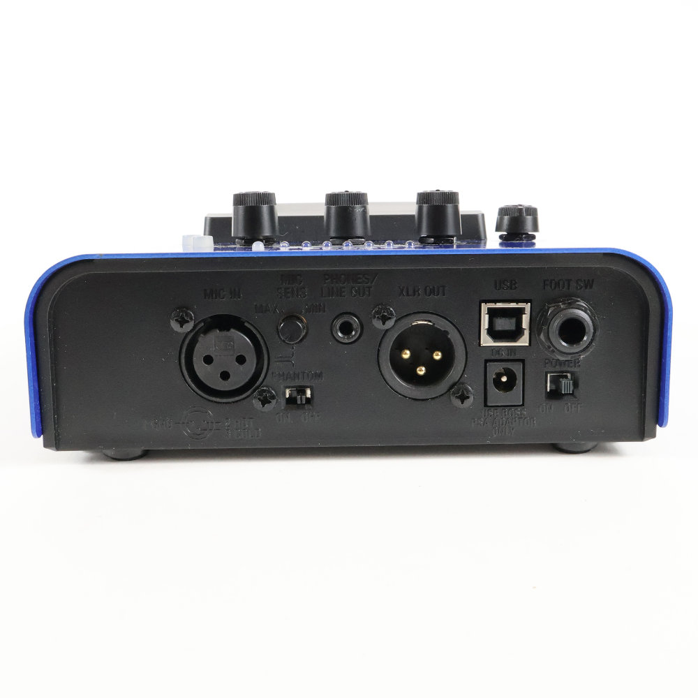 【中古】 BOSS VE-1 Vocal Echo ボーカル用ハーモニーエフェクター 背面