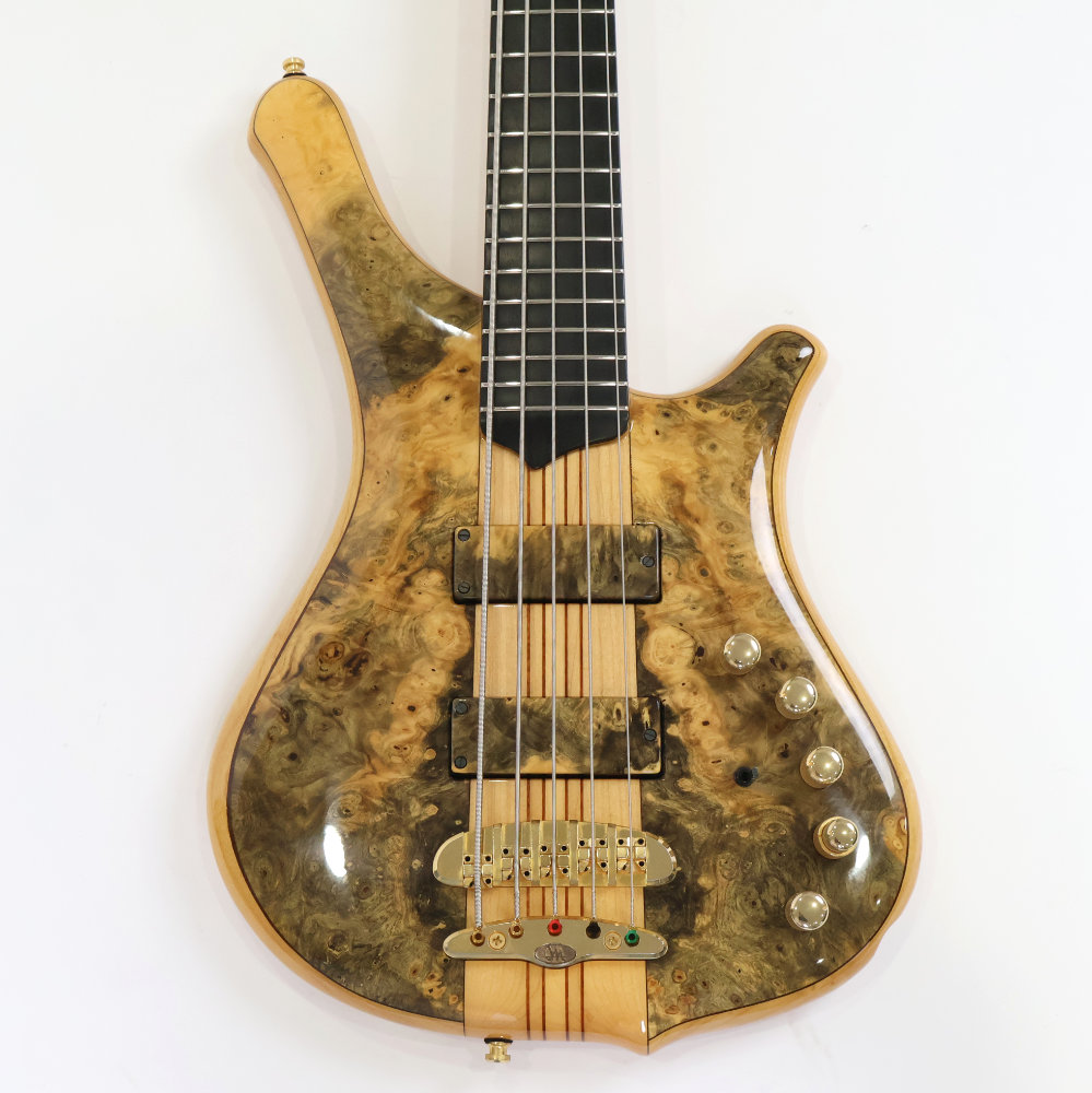 【中古】MAYONES メイワンズ Comodous 5st Buckeye Burl Top Natural Gloss 5弦エレキベース 詳細画像