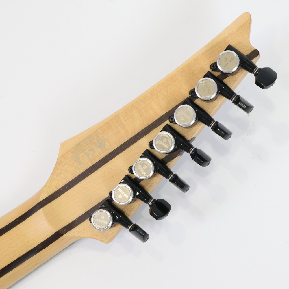 【中古】 エレキギター 7弦ギター Ibanez Prestige RG752FX Galaxy Black Mod. Dimarzio TITAN 7ピックアップ搭載 2017年製 フィクスドブリッジ 詳細画像