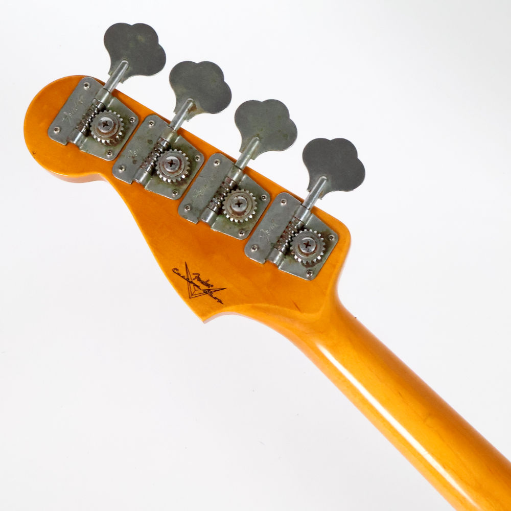 【中古】 エレキベース Fender Custom Shop Haruomi Hosono 66 Jazz Bass Journeyman Relic 3Color Sunburst 2023年製 細野晴臣氏シグネイチャーモデル フェンダー ジャズベース ジャーニーマンレリック ヘッド裏