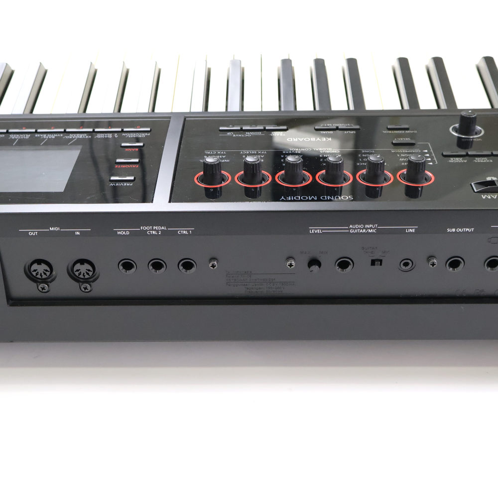 【中古】 ROLAND FA-08 Music Workstation シンセサイザー 88鍵 リア中央画像