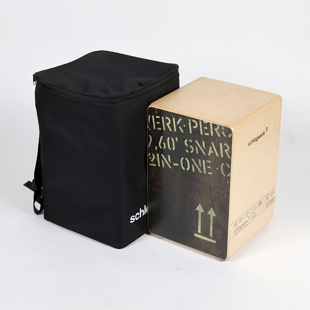 【中古】 カホン Schlagwerk Percussion SR-CP403BLK 2inOne Black Edition Medium