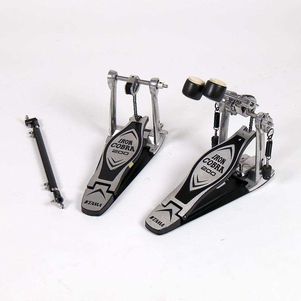 【中古】 ドラムツインペダル タマ TAMA HP200PTW Iron Cobra 200 Twin Pedal Power Glide アイアンコブラ
