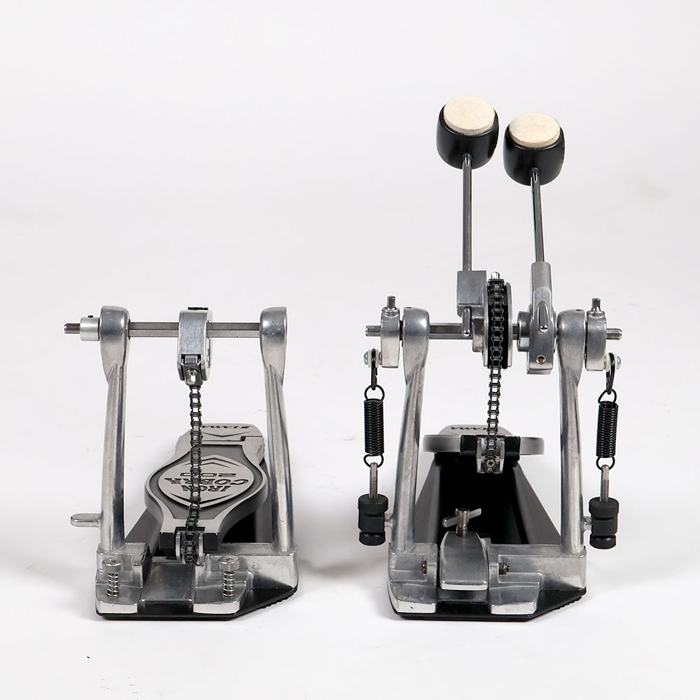 【中古】 ドラムツインペダル タマ TAMA HP200PTW Iron Cobra 200 Twin Pedal Power Glide アイアンコブラ ベルト側