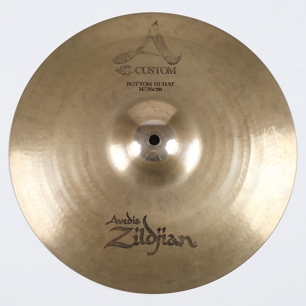 【中古】 ボトムのみ ハイハットシンバル ジルジャン ZILDJIAN A CUSTOM HIHAT BOTTOM 14インチ