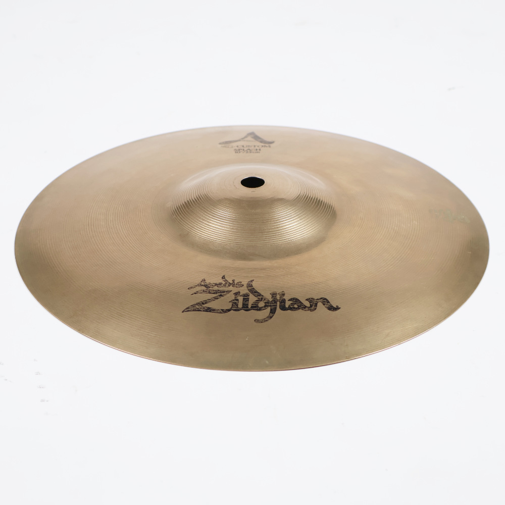 【中古】 スプラッシュシンバル ジルジャン ZILDJIAN A CUSTOM SPLASH 10インチ 本体画像 斜め