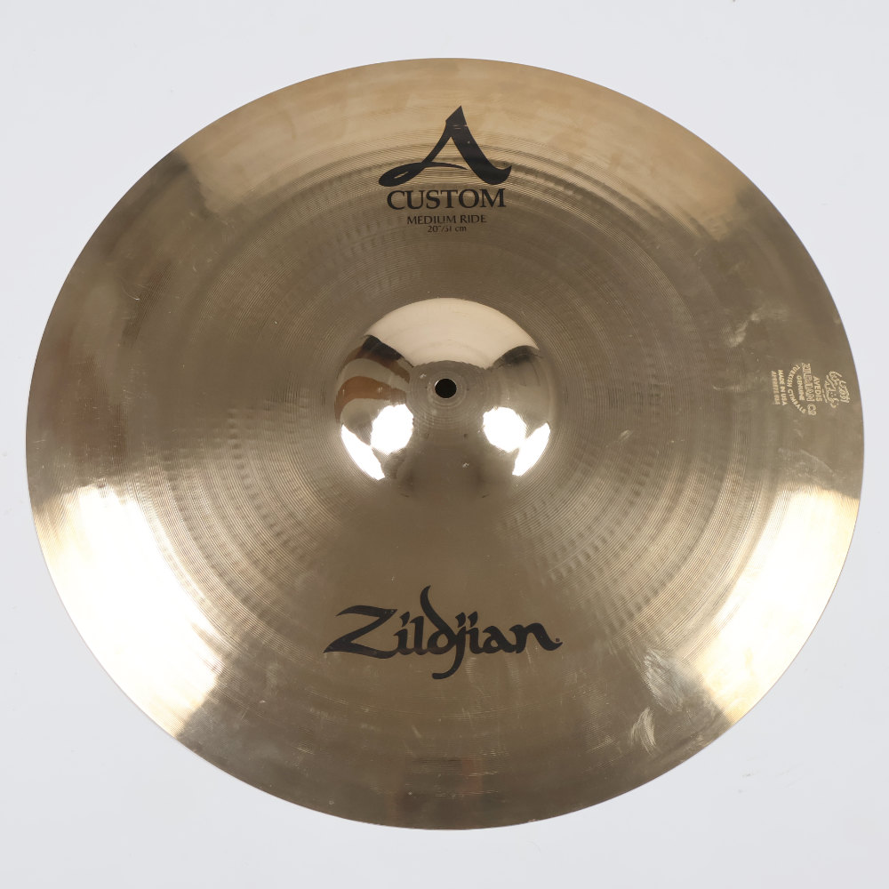 【中古】ライドシンバル ジルジャン ZILDJIAN A CUSTOM MEDIUM RIDE 20インチ