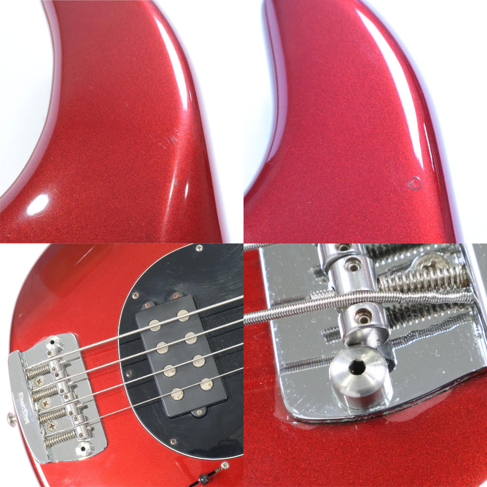 【中古】 MUSIC MAN ミュージックマン Sterling Candy Apple Red 2002年製 4弦エレキベース 詳細画像