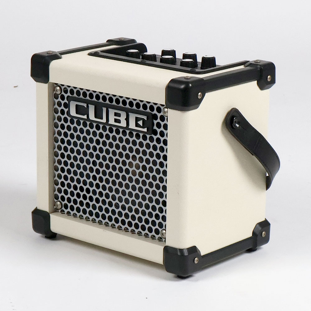 【中古】 ギターアンプ Roland MICRO CUBE GX WHITE 全体