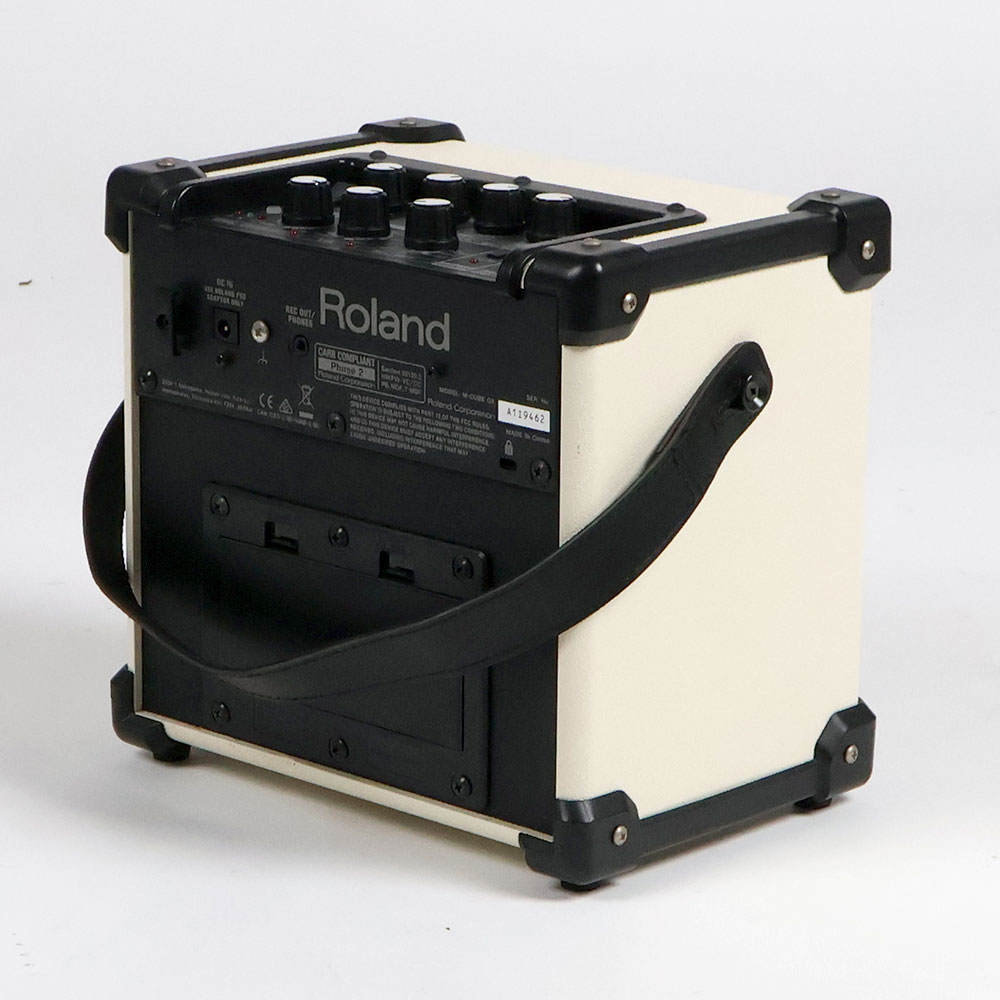 【中古】 ギターアンプ Roland MICRO CUBE GX WHITE 全体