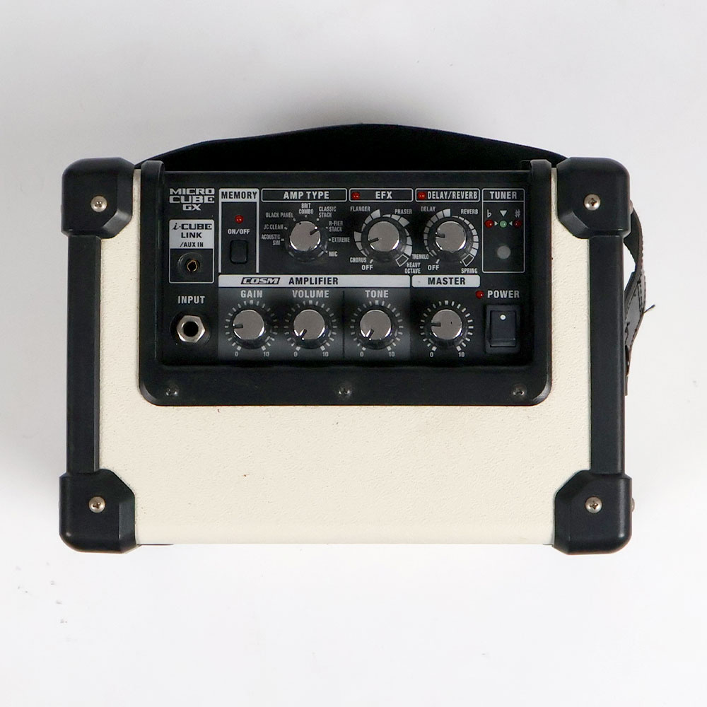 【中古】 ギターアンプ Roland MICRO CUBE GX WHITE コントロールパネル