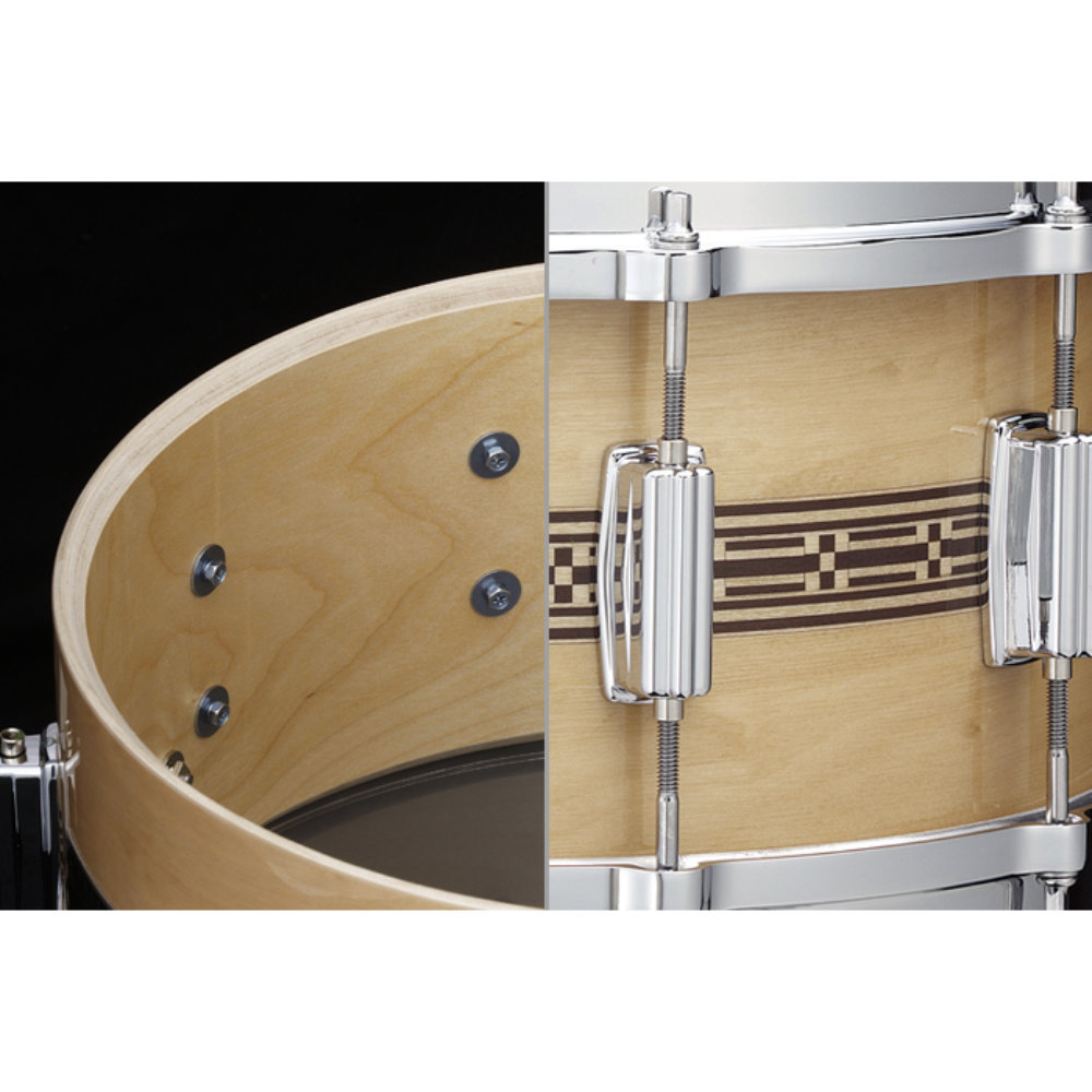 TAMA タマ AW-456 50TH LIMITED MASTERCRAFT ARTWOOD REISSUE SNARE DRUM スネアドラム 9mm, 6ply All Birch Shell with center wood lnlay