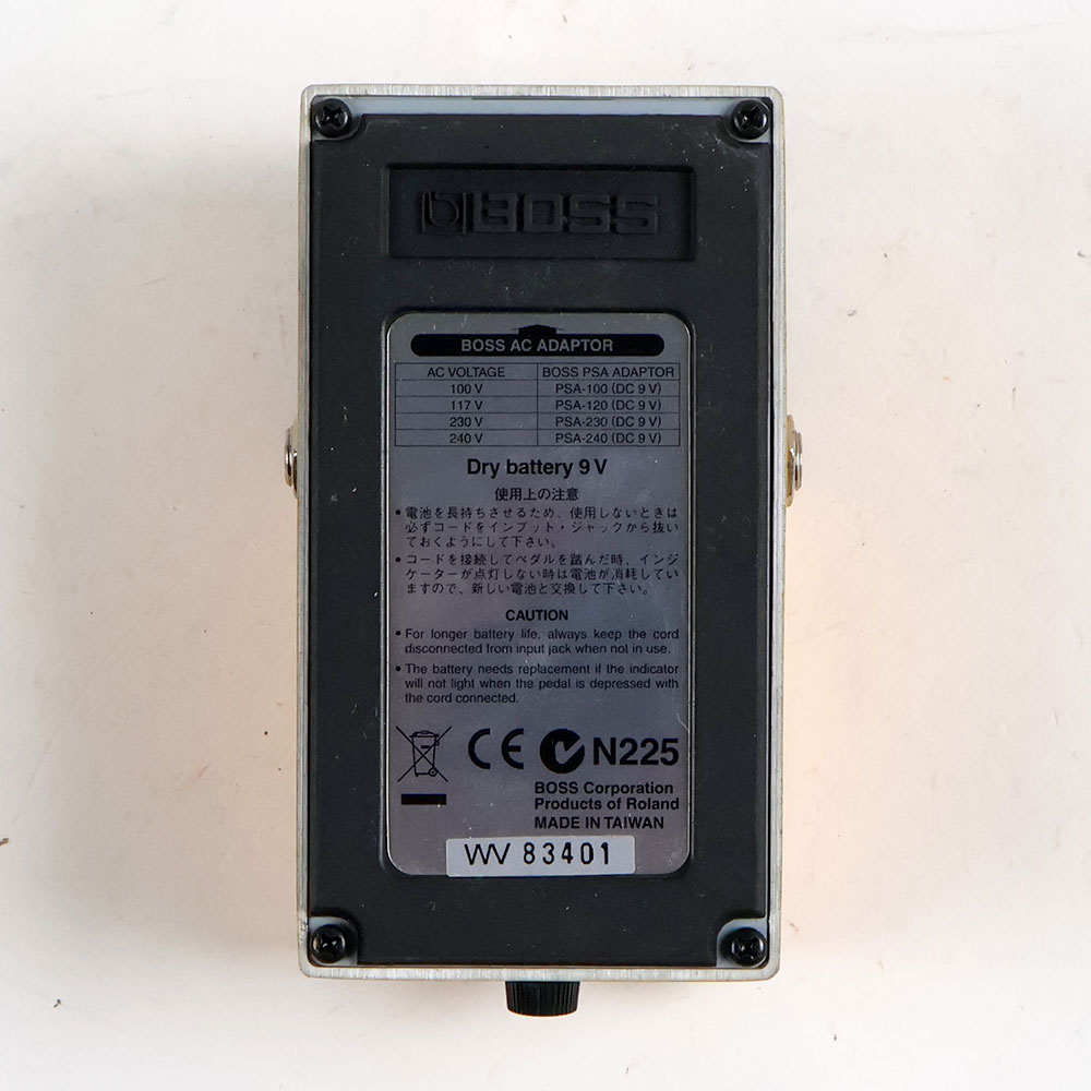 【中古】オーバードライブ ディストーション エフェクター BOSS OS-2 OverDrive Distortion ギターエフェクター 裏面