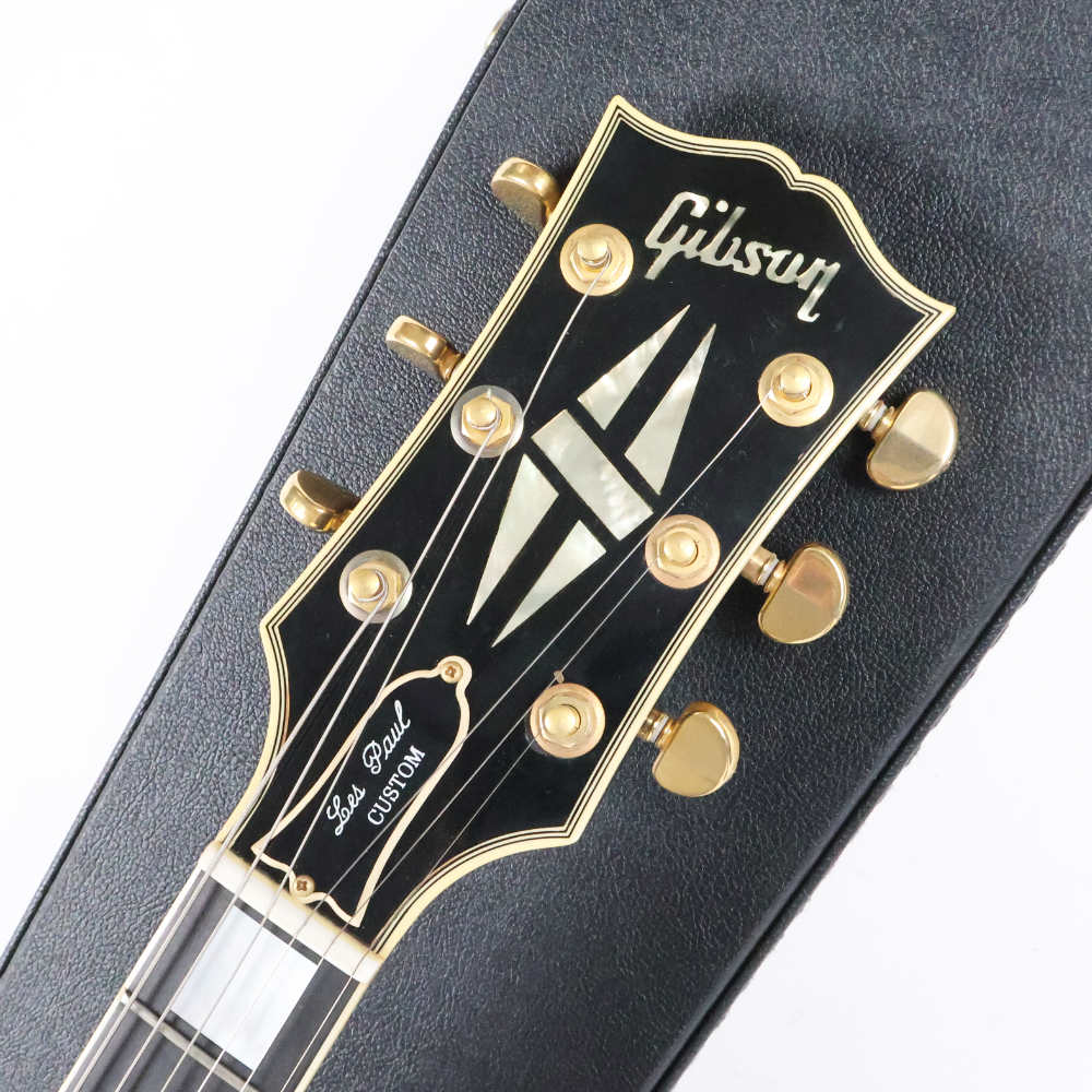 【中古】 エレキギター Gibson Custom Shop 1957 Les paul Custom Ebony Historic Collection 2005年製 ギブソン カスタムショップ レスポールカスタム バーストバッカーピックアップ搭載 ヘッド画像