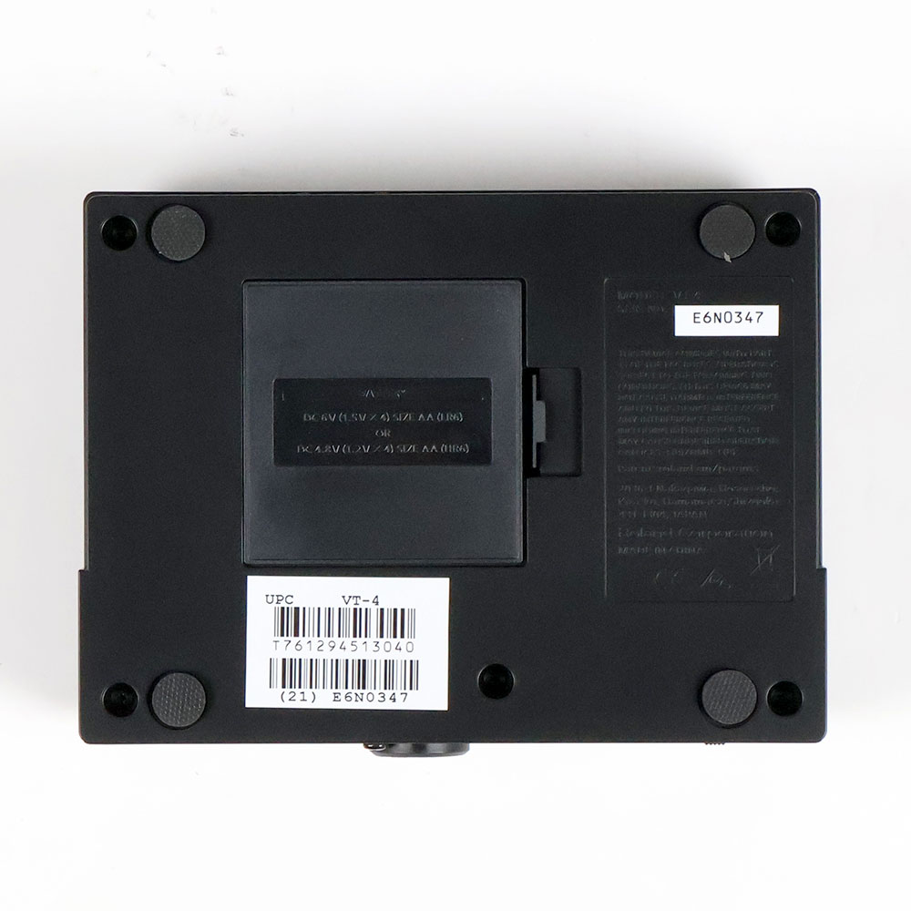 【中古】 ボイスエフェクト ボーカルエフェクター ROLAND VT-4 Voice Transformer ボイストランスフォーマー ローランド 裏面