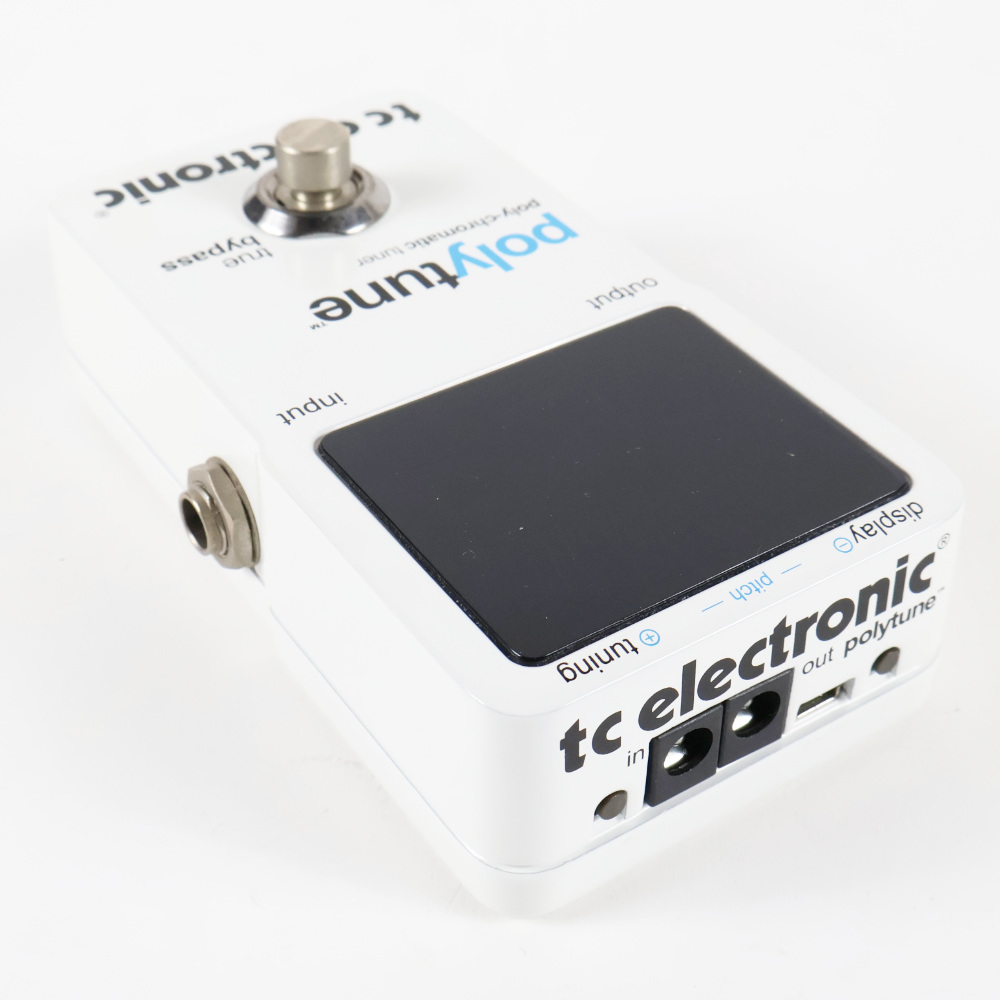 【中古】 チューナー tc electronic PolyTune 1 ポリフォニックチューナー ポリチューン ペダルチューナー 本体画像 斜め